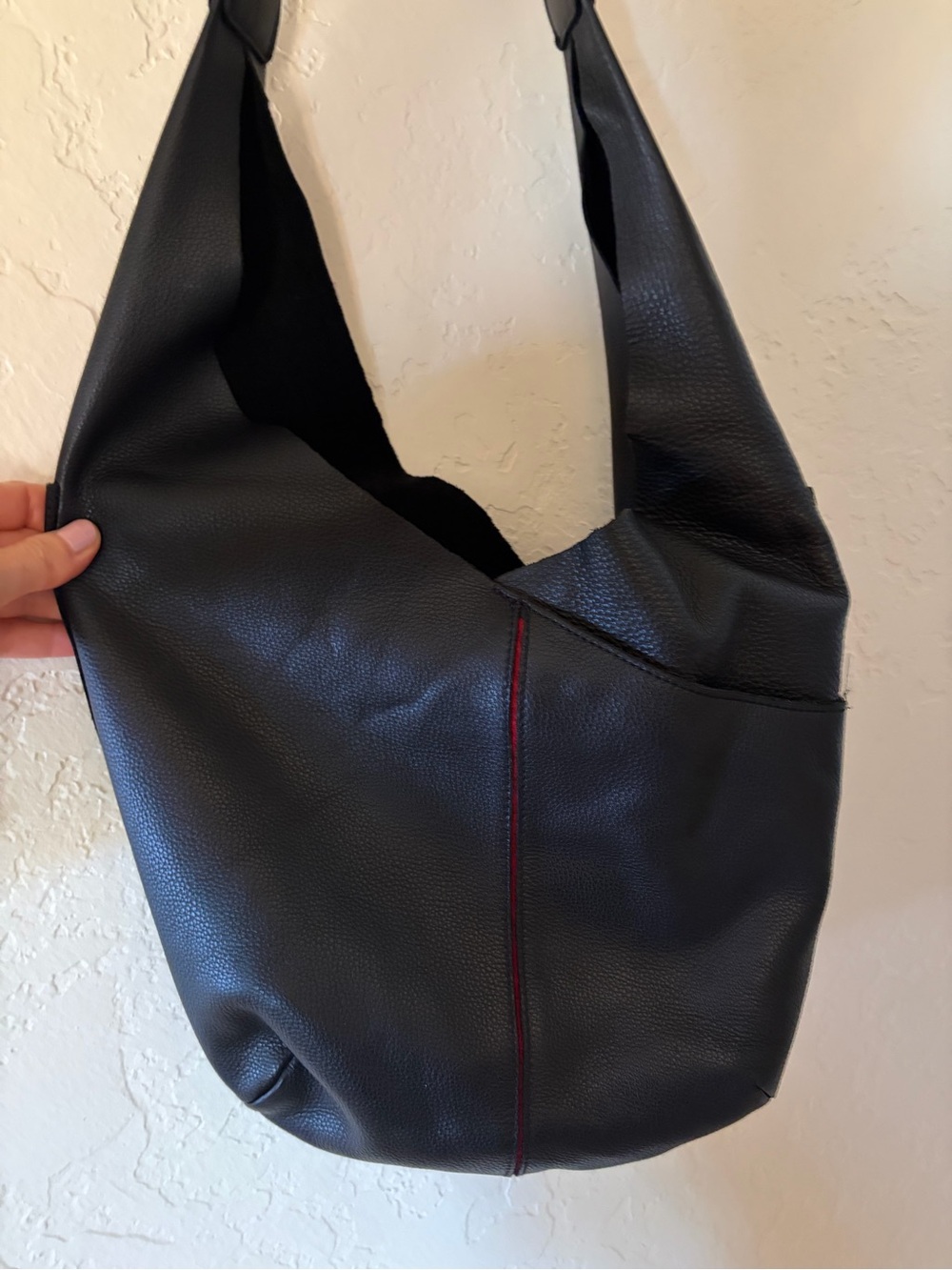 Hammitt Large Leather bag in black gunmetal OG retired edition snap enclosure